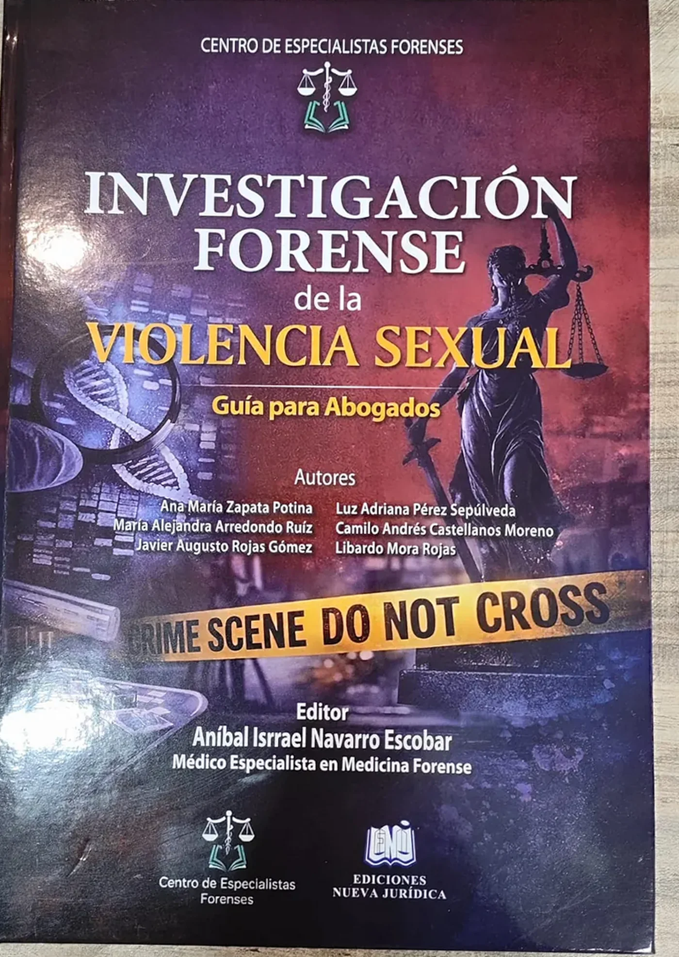 Portada del libro Investigación forense de la violencia sexual — Guía para abogados