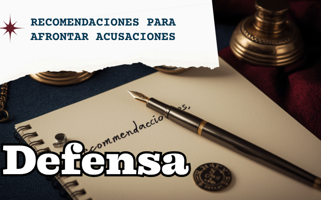 Recomendaciones médico forenses cuando una persona es acusada de presunta violencia sexual